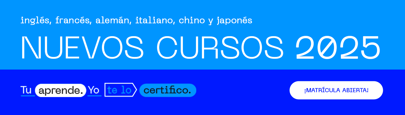 Oferta de cursos de idiomes enero-mayo 2025